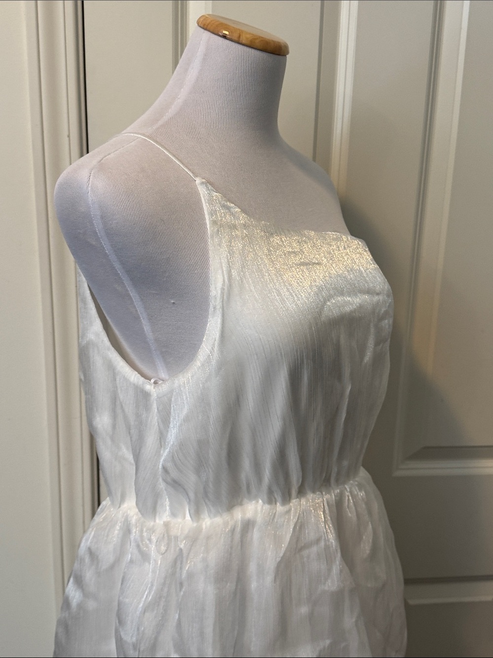Lulu's White Tiered Ruffle Maxi Dress - Picture 8 of 12